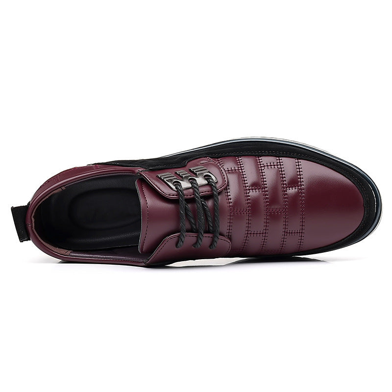 Chaussures décontractées en cuir pour hommes grandes tailles